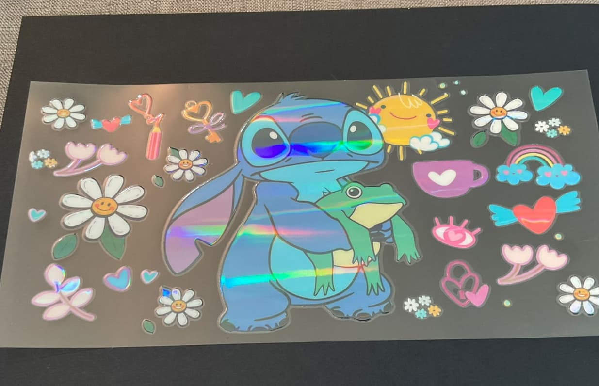 UV Sticker Hologr├ífico A188
