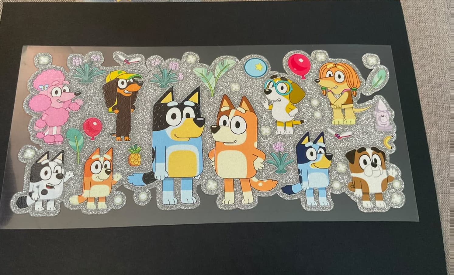 UV Sticker Glitter A190