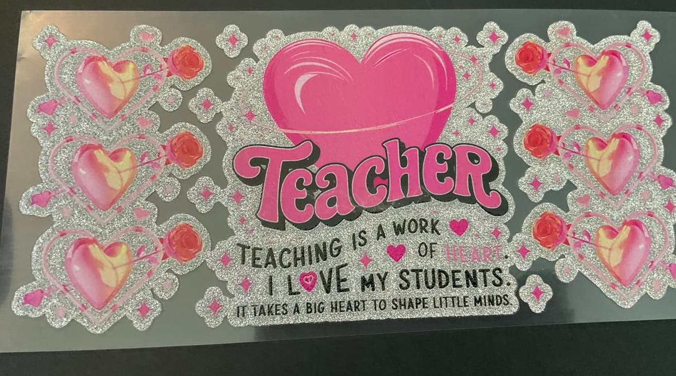 UV Sticker Glitter A193
