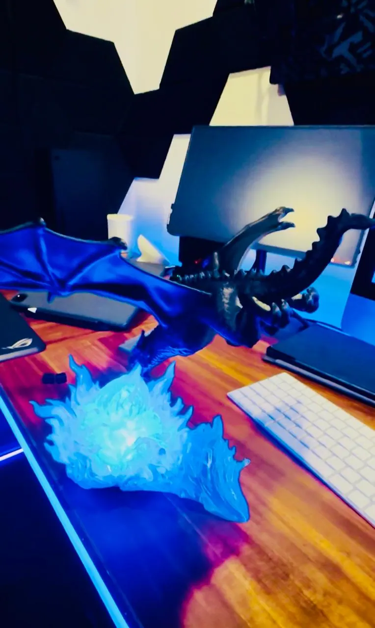 Dragón Fuego Vivo - Lámpara RGB 3D — foto 1 de 3